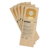 Paper Dust Bags for DEWALT Dust Extractors - Pack of 5