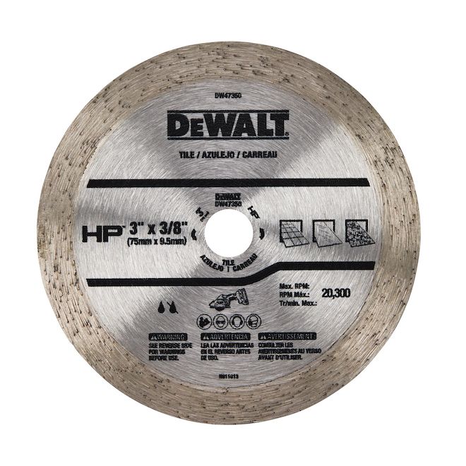 DEWALT 3 x 3/8-in Diamond Blade for Tile