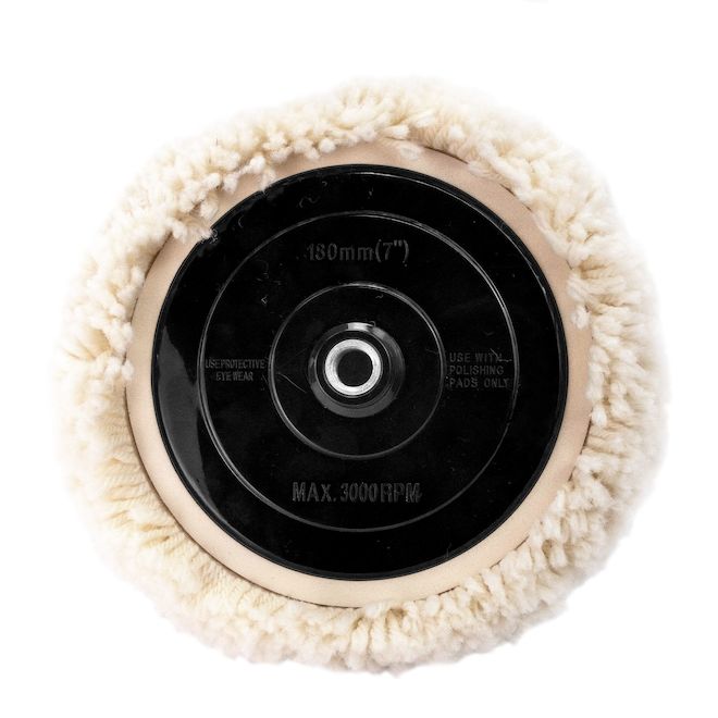 DEWALT 7-in Wool Polishing Pad and Disk Holder