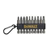 DEWALT 2-in Uncoated Steel Mixed Screwdriver Drill Bit Set - 10 Pieces