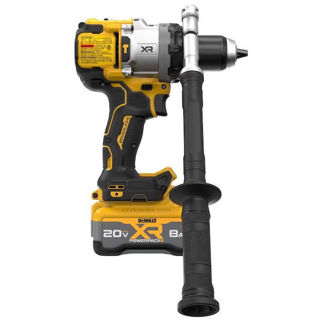 DEWALT 20 V MAX XR Brushless Cordless 1/2-in 3-Speed Hammer Drill Kit with XR POWERPACK