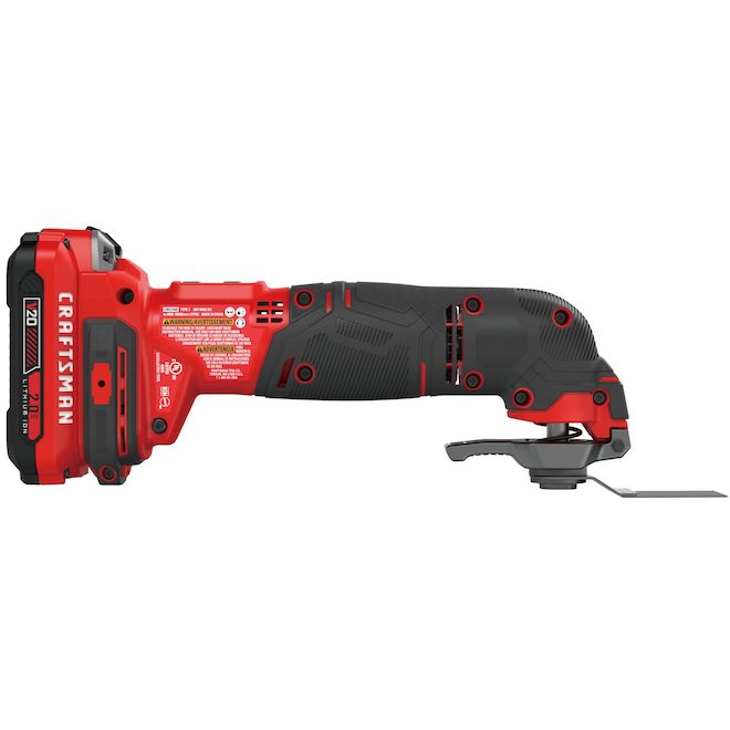 CRAFTSMAN 20V Cordless Oscillating Tool with 2Ah Battery