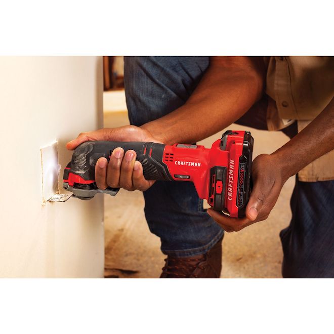 CRAFTSMAN 20V Cordless Oscillating Tool with 2Ah Battery