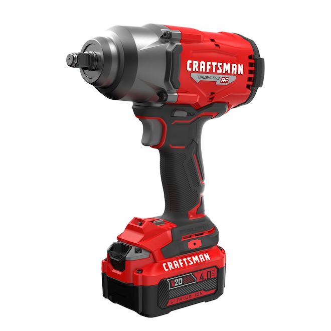 CRAFTSMAN BRUSHLESS RP Cordless Impact Wrench 1/2-in with Battery