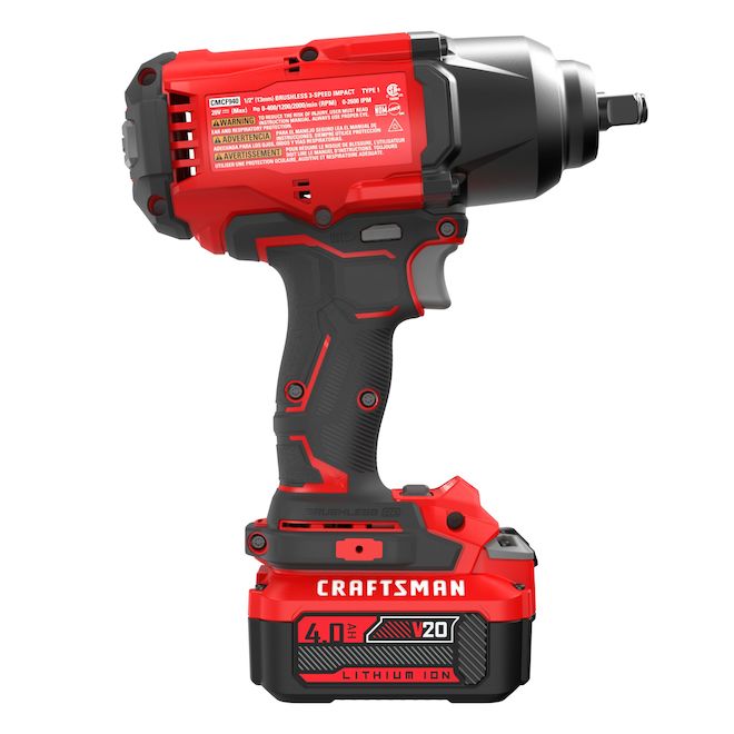 CRAFTSMAN BRUSHLESS RP Cordless Impact Wrench 1/2-in with Battery