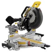 Scie à onglet sans fil 12 po x 20 V DEWALT à deux biseaux et à coulisse jaune/noir, outil seul