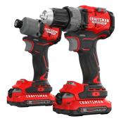 CRAFTSMAN BRUSHLESS RP Set of Drill/Driver and Impact Driver 20V with Batteries