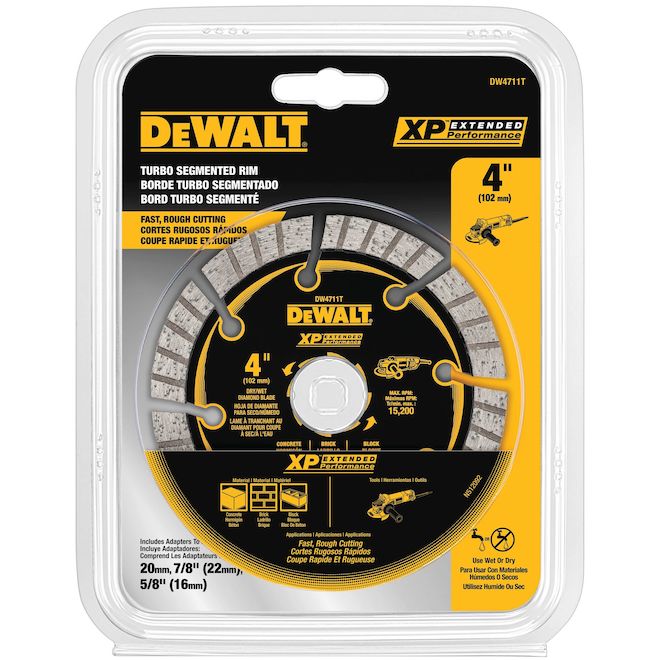 DEWALT XP Extended Performance Diamond Blade for Angle Grinders - 4-in