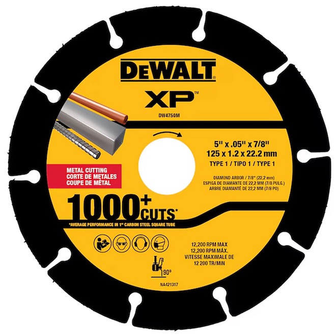 DEWALT XP Metal Diamond Blade for Angle Grinders - 5-in