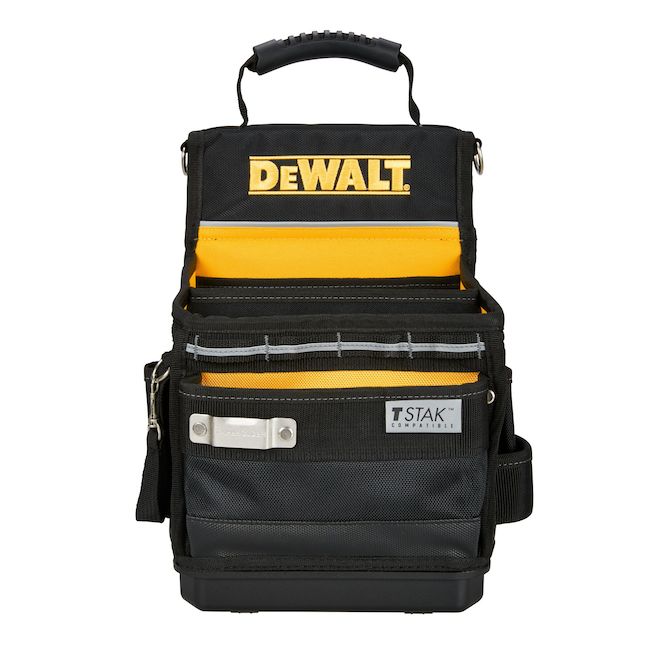 DEWALT 6.5 x 13.2 x 9.5-in Black Nylon Electrician Tool Pouch