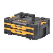 DEWALT TSTAK Shallow 2-Drawer Tool Chest - 17.3 x 6.9 x 12.3-in