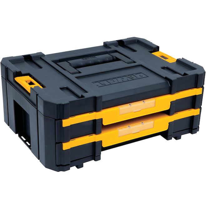 DEWALT TSTAK Shallow 2-Drawer Tool Chest - 17.3 x 6.9 x 12.3-in