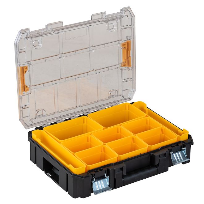 DEWALT TSTAK Tool Organizer with Clear Lid - 13 x 17 x 5.6-in