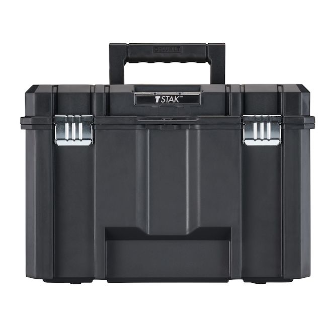 DEWALT TSTAK Black Plastic Tool Box - 17.3 x 31 x 11.9-in