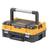 DEWALT TSTAK Black Plastic Tool Organizer Box - 17.3 x 7.3 x 13-in