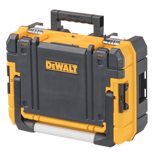 DEWALT TSTAK Black Plastic Tool Organizer Box - 17.3 x 7.3 x 13-in