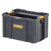 DEWALT TSTAK Plastic Black Open Tote - 17.3 x 10.8 x 12.5-in