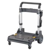 DEWALT TSTAK Black Plastic Trolley with Handle - 27.5 x 12.8 x 20-in