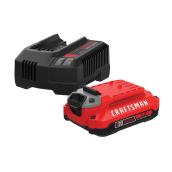 CRAFTSMAN 20V 2.0Ah Lithium Ion Battery and Charger Starter Kit
