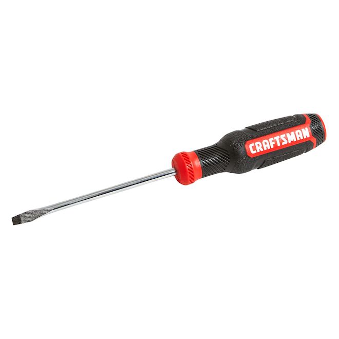CRAFTSMAN Screwdriver Slotted 3/16 x 4-in in Bi-Material