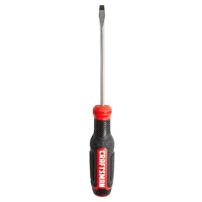 CRAFTSMAN Screwdriver Slotted 3/16 x 4-in in Bi-Material