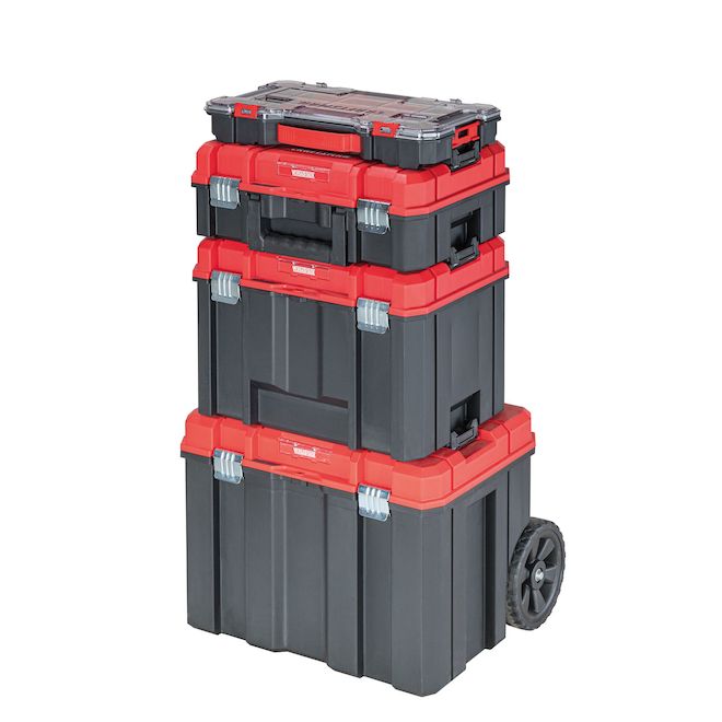 CRAFTSMAN VERSASTACK Stackable Organizer with 10 Compartments and Clear Lid