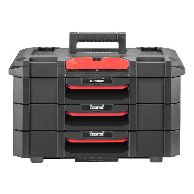 CRAFTSMAN TRADESTACK 3-Drawer Tool Chest Stackable with Handle - 22-in