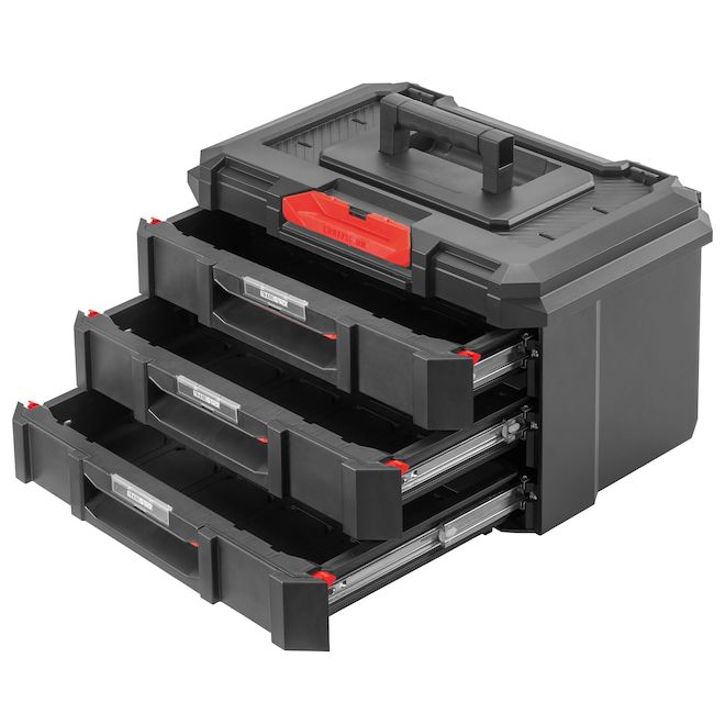 CRAFTSMAN TRADESTACK 3-Drawer Tool Chest Stackable with Handle - 22-in
