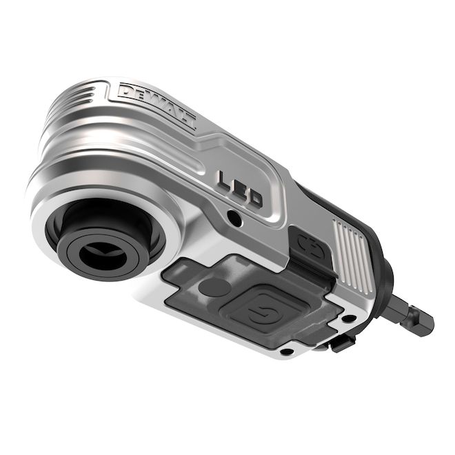 DEWALT Flex TORQ Lighted Right Angle Attachment with Hex 1/4-in Shank