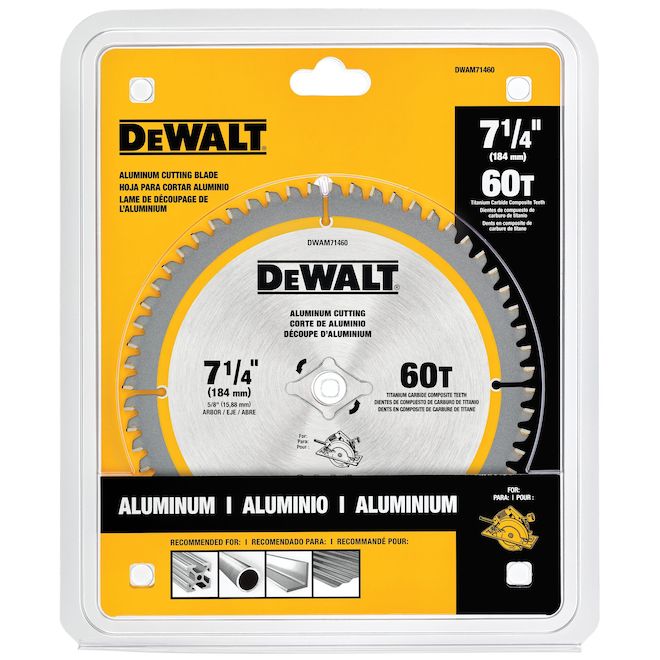 DEWALT Circular Saw Blade in Carbon Steel 7 1/4-in 60 Teeth