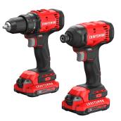 CRAFTSMAN Drill and Driver Set 1/2-in Cordless 20V with 2 x 2 Ah Batteries