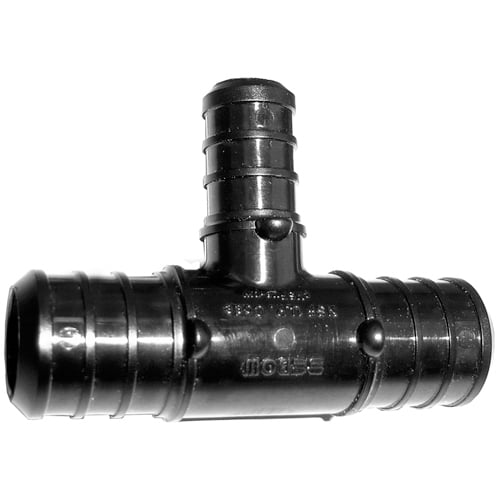 25-Pack EFIELD PEX Reducing Tee Fittings – 3/4 X 1/2 X 3/4, Brass Barb, No Lead