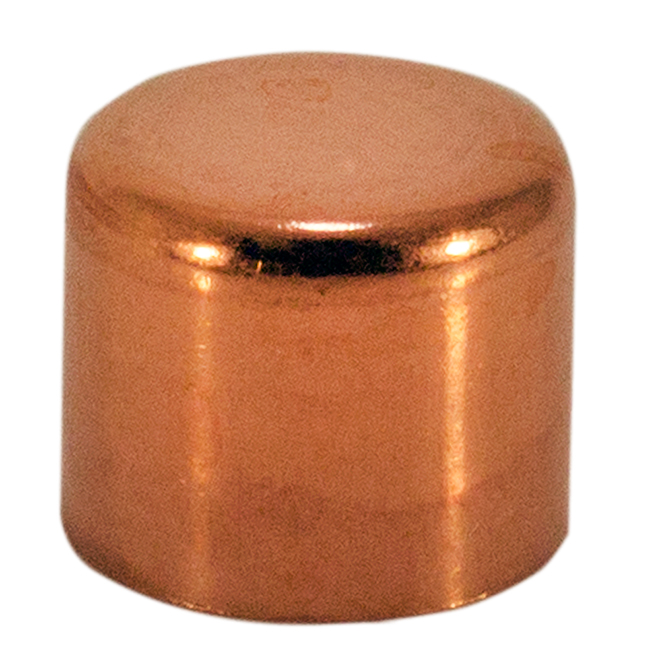 Capuchon en cuivre Bow, 3/4 po de diamètre, paquet de 5
