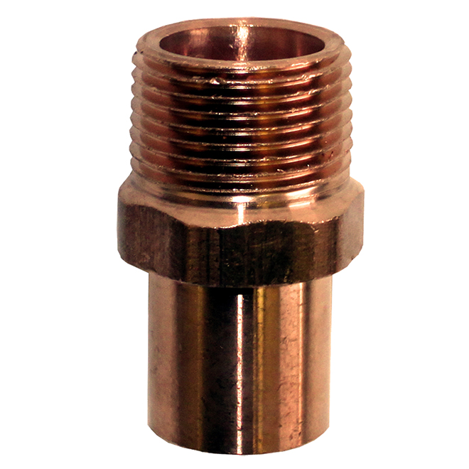 Bow Copper Male Pipe Fitting - 1/2-in dia