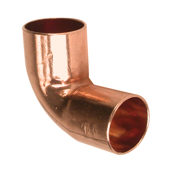 Bow Copper Elbow with 1-in diameter Female Ends