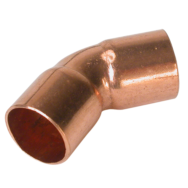 Bow 3/4-in diameter Female Type Openings 45-degree Copper Elbow