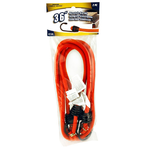 Stinson Stretch Cords - Orange - 36-in - 2-Pack