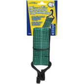 Stinson Flat Stretch Strap - Steel Hook - Green and Black - 48-in x 2-in