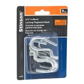 Pegboard Curved Hooks - 5/8" - Pack of 8