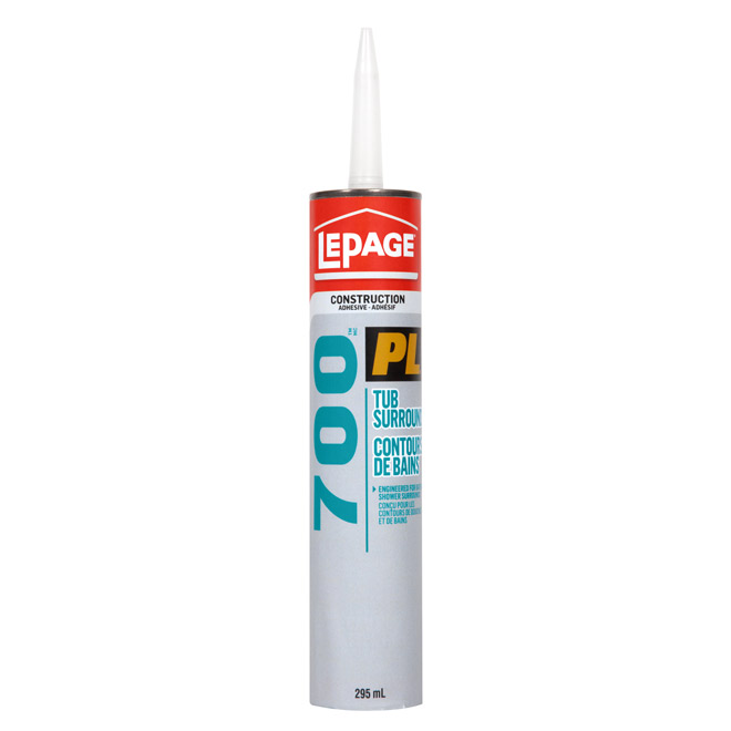 LePage PL 700 Tub and Shower Surround Construction Adhesive - Clear - 295-ml