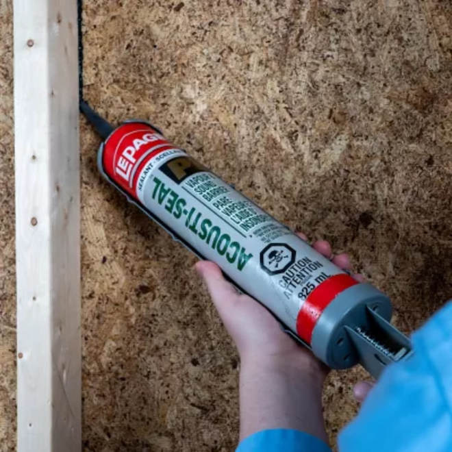 Lepage PL Acousti-Seal Sound Absorbing Vapor Barrier Adhesive- Black - 825-ml