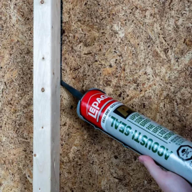 Lepage PL Acousti-Seal Sound Absorbing Vapor Barrier Adhesive- Black - 825-ml