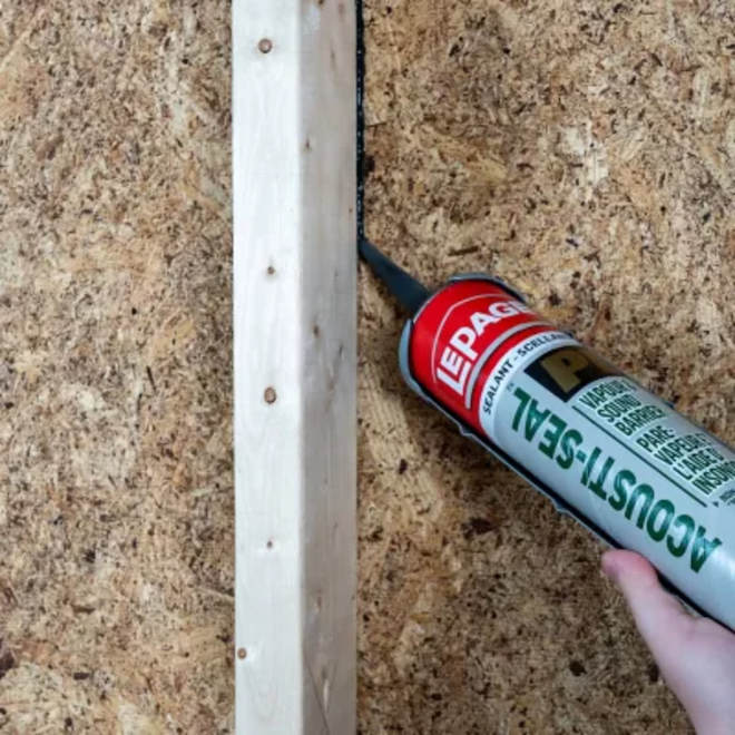 Lepage PL Acousti-Seal Sound Absorbing Vapor Barrier Adhesive- Black - 825-ml