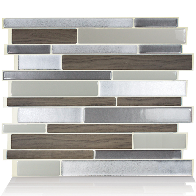 Smart Tiles Milano PeelandStick Matte and Glossy Dual Finish Wall
