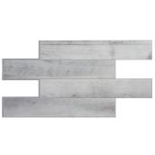 Tuiles adhésives en résine, gris pâle 2,68 pi², 2/pqt