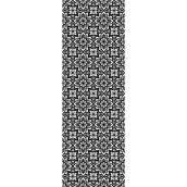 Hogar Studio Octave Black and White Rectangular Mat 24-in x 72-in