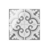 Smart Tiles Vintage Girona Cordu Peel and Stick Tiles 11.58-in x 22.56-in Grey Pack of 4