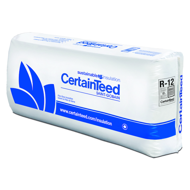 CertainTeed R12 Fibreglass Insulation - 3.5-in x 16-in x 48-in - Up to 135.13-sq. ft.