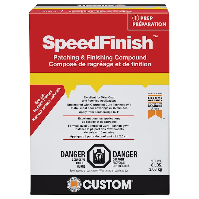 AP Patch SpeedFinish Patching and Finishing Compound Grey - Box of 8 lb