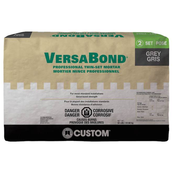 Versabond VersaBond Mortar Professional Thin-Set Grey - Bag of 50-lb CVBG50 | RONA